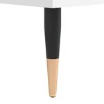 vidaXL Table de chevet Blanc 40x35x50 cm Bois d’ingénierie