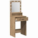 vidaXL Coiffeuse chêne artisanal 50 x 41 x 135 cm Bois d'ingénierie
