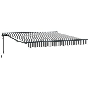 vidaXL Cadre d'auvent Anthracite et blanc 350 x 250 cm