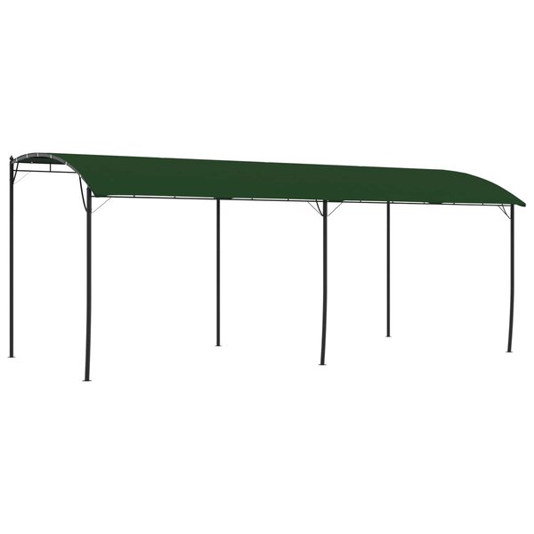 vidaXL Pavillon 6 x 3 x 2 55 m Vert Acier enduit de poudre et tissu