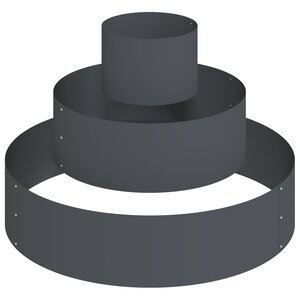 vidaXL Pot de fleurs en métal Acier/anthracite Acier Grand Durable