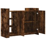 vidaXL Buffet chêne fumé 100x35x75 cm bois d'ingénierie