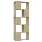 vidaXL Bibliothèque/Séparateur de pièce Chêne Sonoma 60x24x155 cm
