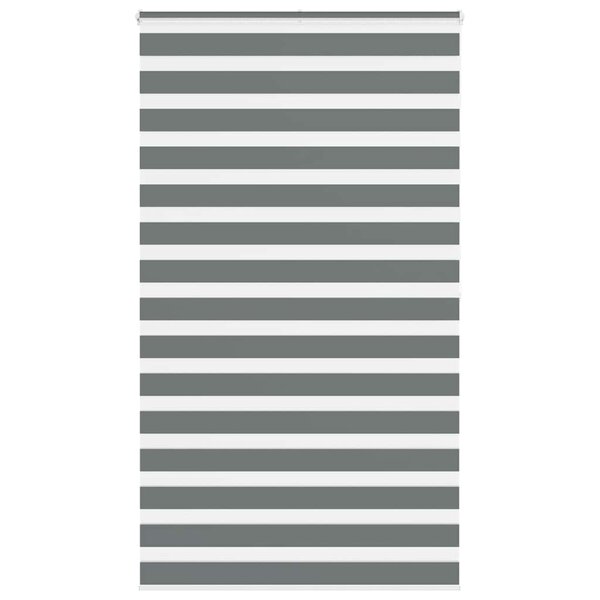 vidaXL Store zèbre gris foncé largeur du tissu 125 9 cm polyester