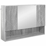 vidaXL Ensemble de mobilier de salle de bain 4 Pièces Gris Sonoma