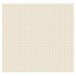 vidaXL Couverture lestée Crème clair 220x230 cm 11 kg Tissu