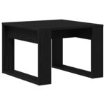 vidaXL Table basse Chêne noir 50 x 50 x 35 cm Bois d'ingénierie
