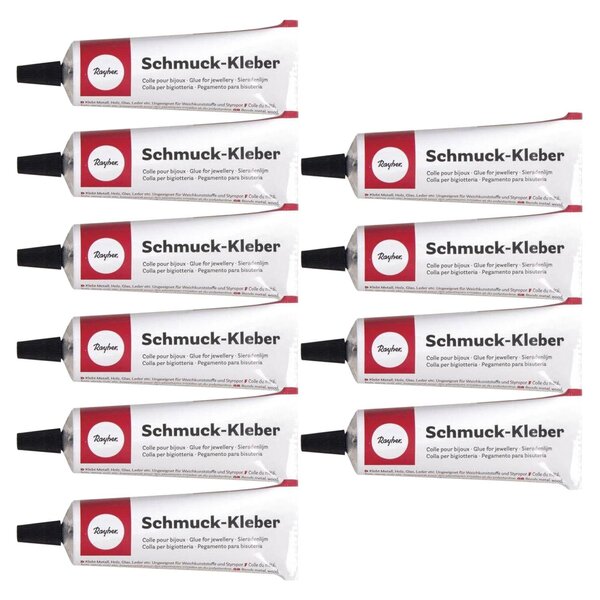 10 tubes de colle à bijoux 27 g