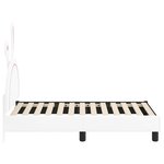 vidaXL Cadre de lit pour tout-petit avec tête de lit Blanc 70 x 140 cm