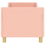 vidaXL Cadre de lit pour tout-petit avec tête de lit Rose 70 x 140 cm