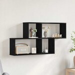 vidaXL Étagère Murale Chêne noir 76 x 15 x 53 cm Bois d'ingénierie