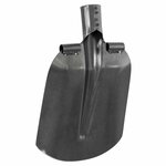 vidaXL Tête de pelle Argent 33 x 21 cm Acier enduit de poudre