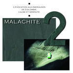 Numéro BIS- Numéro adhésif pour boîtes aux lettres- Pierre véritable 50 mm  Malachite