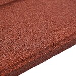 vidaXL Pierre de marchage 6 pièces Rouge 40 5 x 40 5 x 2 cm Caoutchouc