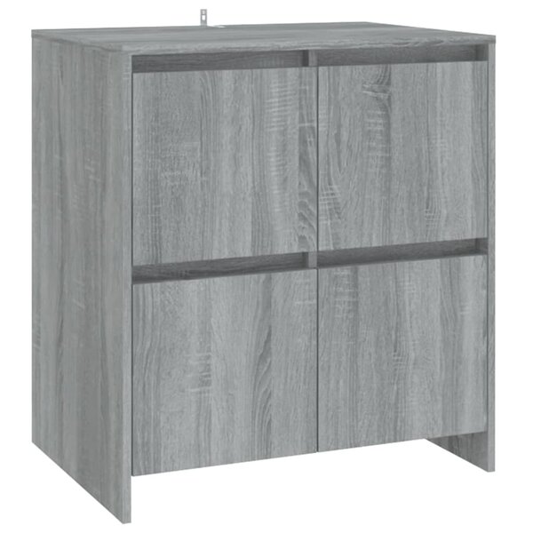 vidaXL Buffet Sonoma gris 70x41x75 cm Bois d'ingénierie