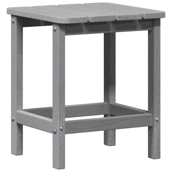 vidaXL Table d'appoint Gris clair 38 x 38 x 46 cm Polyéthylène