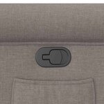 vidaXL Fauteuil inclinable Taupe Tissu