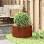 vidaXL Jardinière Rouillé 60 x 60 x 35 cm