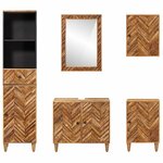 vidaXL Ensemble de Meubles de Salle de Bain 5 pièces