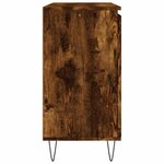 vidaXL Buffet chêne fumé 101 5x35x70 cm bois d'ingénierie