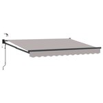 vidaXL Auvent rétractable électrique Gris clair 3 x 2 5 m