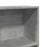 vidaXL Bibliothèque gris béton 40x24x176 cm bois d'ingénierie