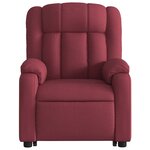 vidaXL Fauteuil inclinable de massage Rouge bordeaux Tissu