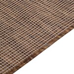 vidaXL Tapis à tissage plat d'extérieur 80x150 cm Marron