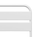 vidaXL Chaise de jardin pliante 2 Pièces Blanc 55 x 56 5 x 91cm Acier
