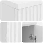 vidaXL Bureau Blanc brillant 142 5 x 50 x 75 cm Bois d'ingénierie