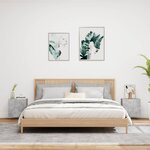 vidaXL Meubles TV muraux 2 Pièces gris béton 40 5x30x40cm bois ingénierie