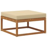 vidaXL Ensemble de canapés d'extérieur 6 pc Naturel et Beige