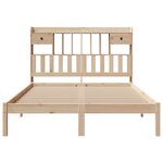 vidaXL Lit bibliothèque sans matelas 140x200 cm bois massif de pin