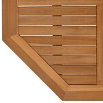 vidaXL Dessus de table 90x90x2 5 cm octogonal bois de teck massif