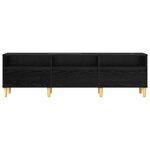 vidaXL Meuble TV Chêne noir 150 x 30 x 45 cm Bois d'ingénierie