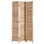 Paravent 3 pans rotin naturel