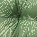 vidaXL Coussin de palette motif de feuilles 60x40x12 cm tissu