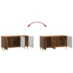 vidaXL Meuble TV Bois ancien 99 x 34 5 x 50 cm Bois d'ingénierie