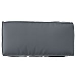 vidaXL Set de coussins de palette 2 pièces Anthracite en tissu Oxford