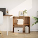 vidaXL Bibliothèque chêne artisanal 80x30x77 cm bois d'ingénierie