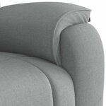 vidaXL Fauteuil inclinable Gris clair Tissu