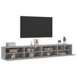 vidaXL Meubles TV muraux 2Pièces sonoma gris 100x30x30 cm bois ingénierie