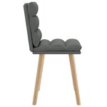 vidaXL Chaises à manger lot de 2 gris foncé tissu