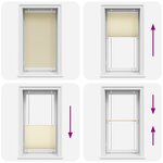 vidaXL Store plissé crème 75x150 cm largeur du tissu 74 4 cm polyester