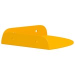 vidaXL Étagère Flottante d'Angle 2 pc Jaune moutarde 15 x 15 x 2 cm