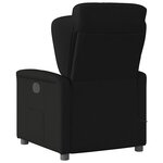 vidaXL Fauteuil de massage inclinable Noir Tissu
