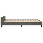 vidaXL Cadre de lit sans matelas gris foncé 120x200 cm velours