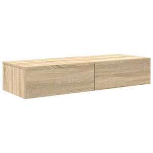 vidaXL Étagère murale avec tiroirs chêne sonoma bois d'ingénierie