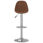 vidaXL Tabourets de bar lot de 2 marron tissu