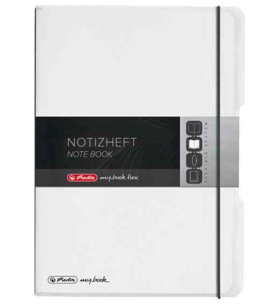 Bloc-notes my.book flex, A6, couverture en PP transparente HERLITZ